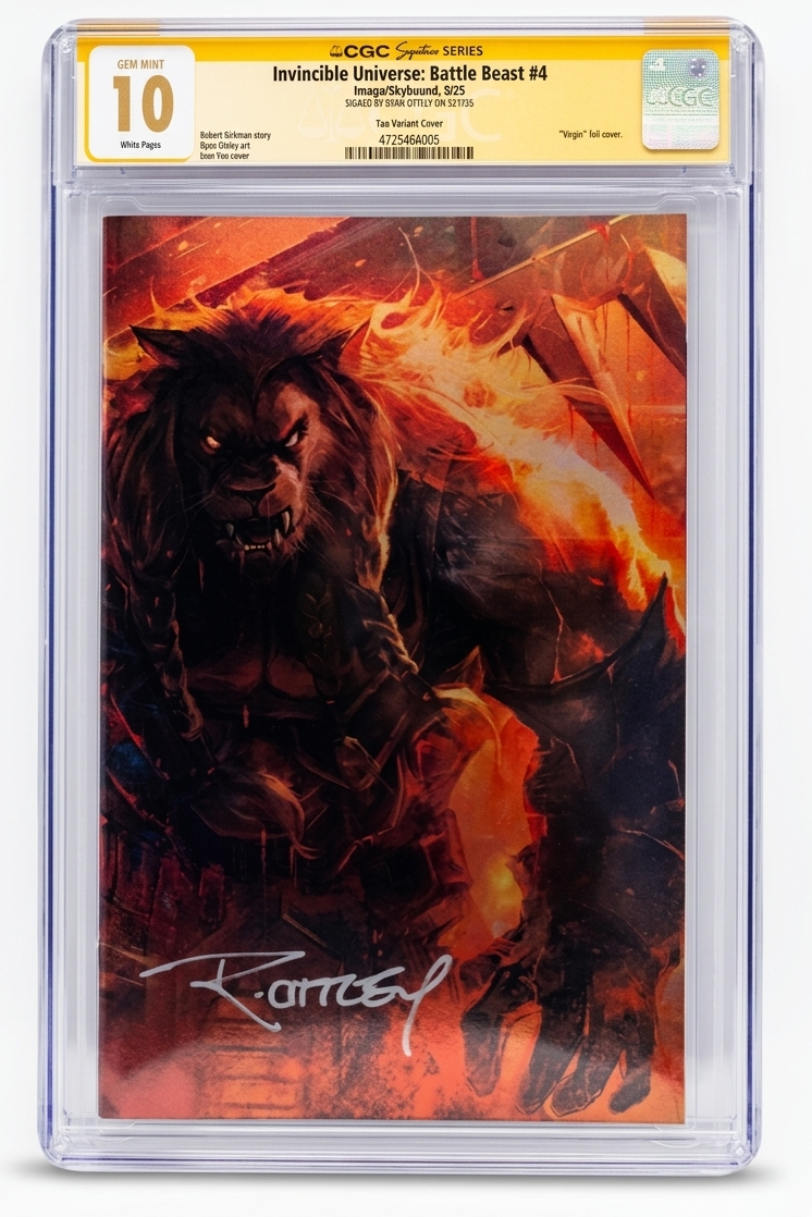Invincible Universe Battle Beast #4, Ivan Tao [10 CGC Signature Series]