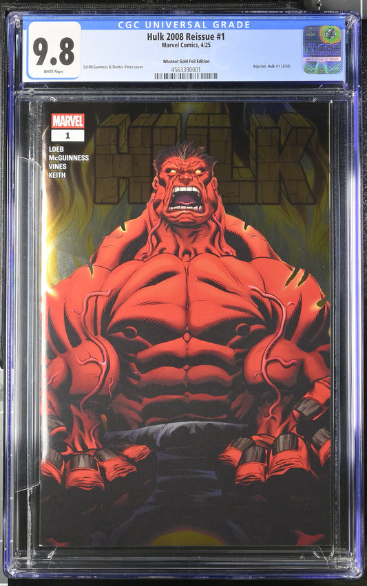 (A) A Gold Whatnot Red Hulk #1 CGC 9.8