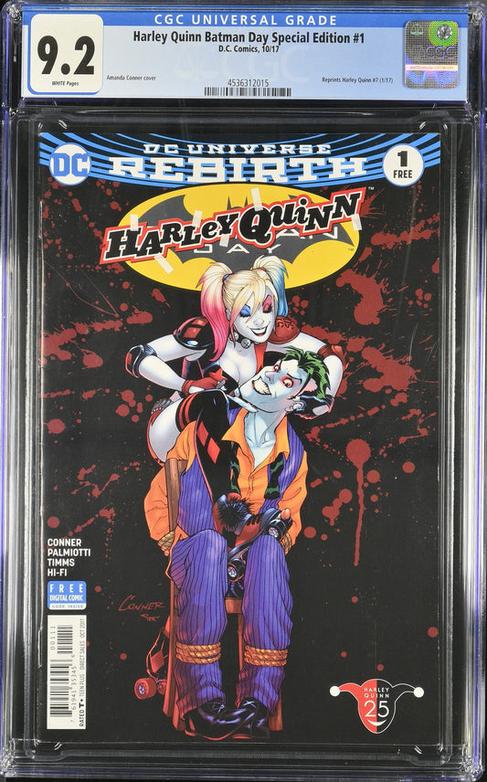 Harley Quinn #1  Batman Day Special edtion CGC 9.2