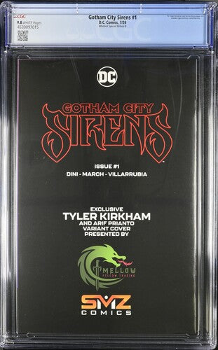 Gotham City Sirens #1 CGC 9.8