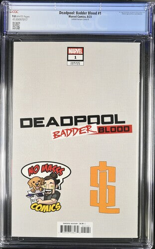 Deadpool Badder Blood #1 CGC 9.8 Virgin Edtion