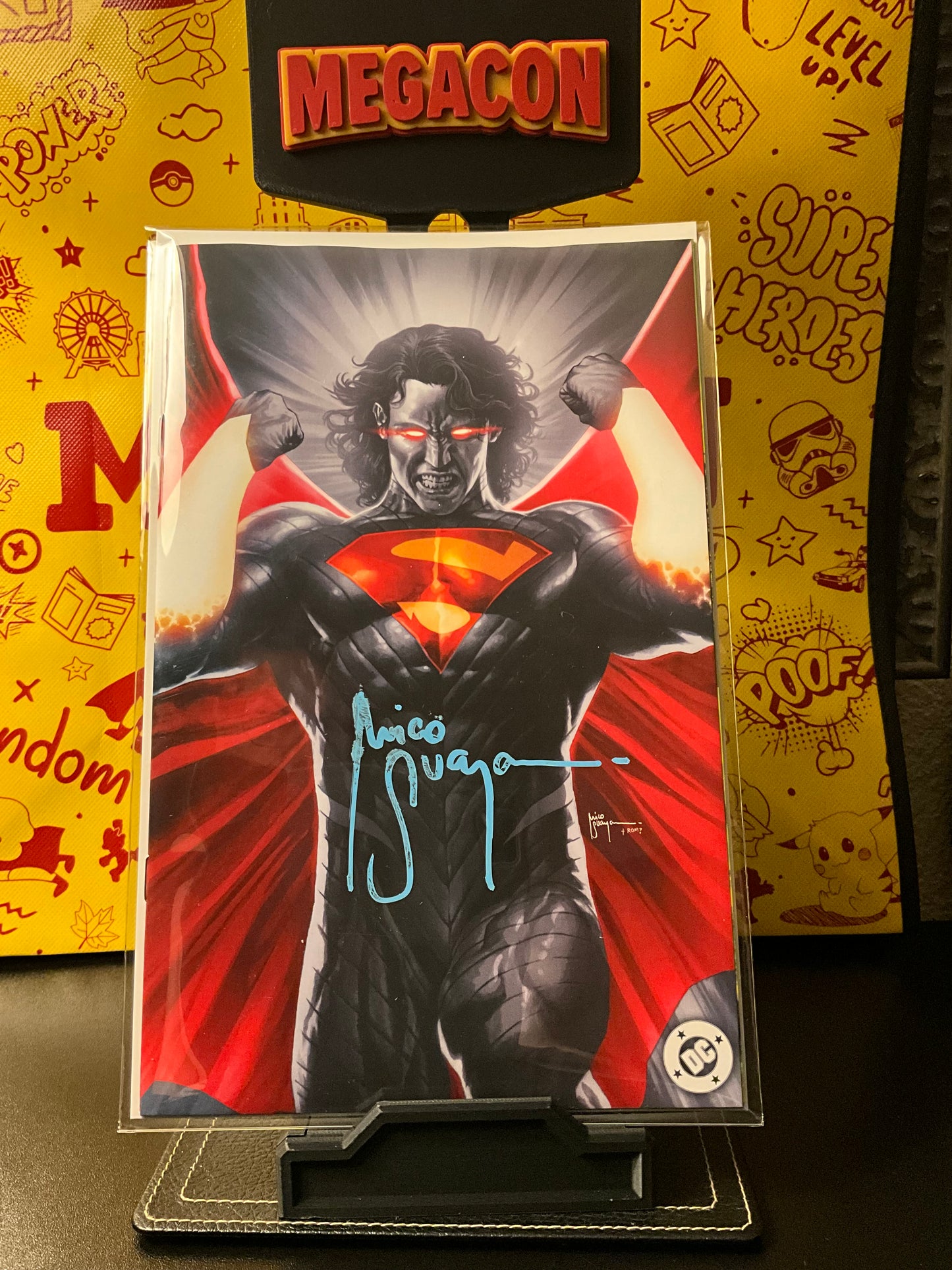 (B) Absolute Super Man Virgin Mico Signed 500 print run