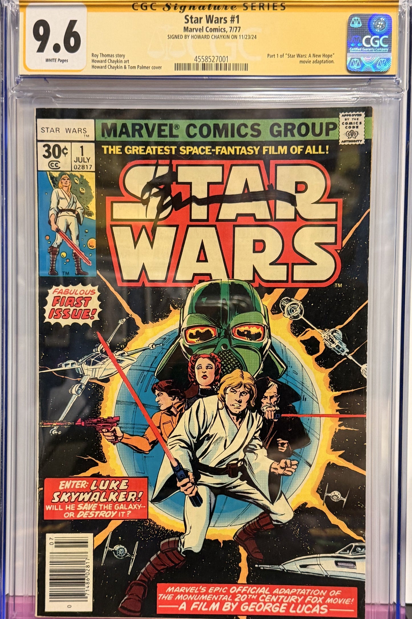 9.6 Signed Star Wars #1 7/77