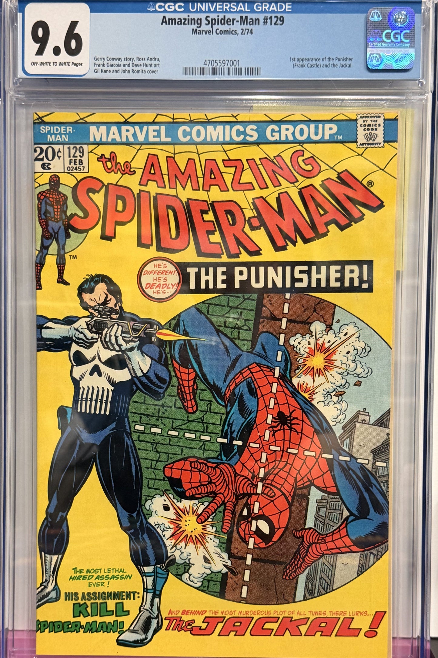 9.6 CGC Amazing Spider-Man #129 2/74
