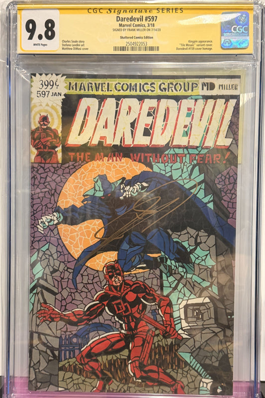 9.8 Signed Daredevil #597