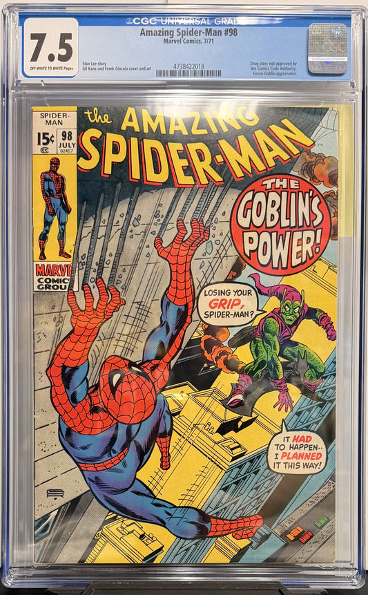 7.5 CGC Amazing Spider-Man #98 7/71