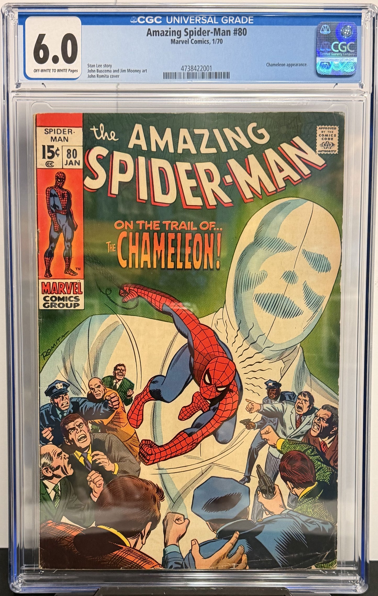 6.0 CGC Amazing Spider-Man #80 1/70