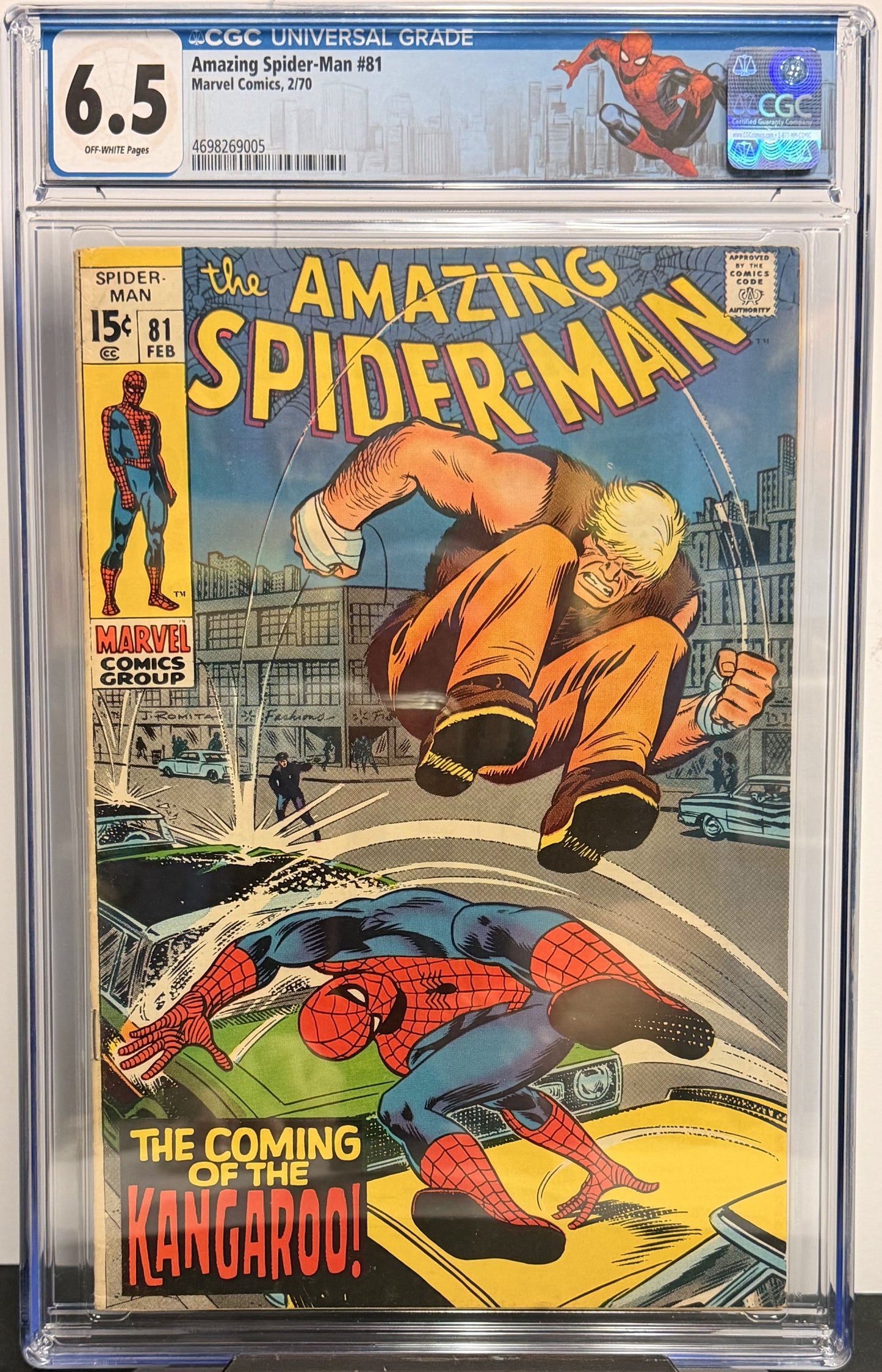 6.5 CGC Amazing Spider-Man #81 2/70 Custom Label