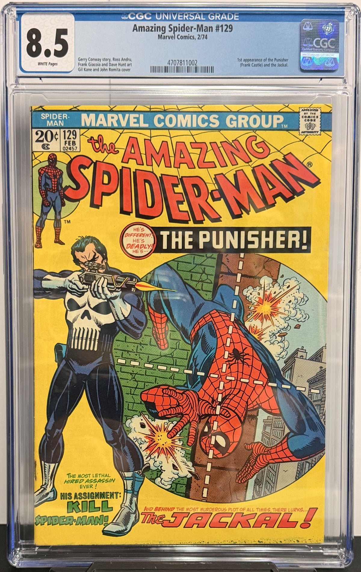 8.5 CGC Amazing Spider-Man #129 2/74