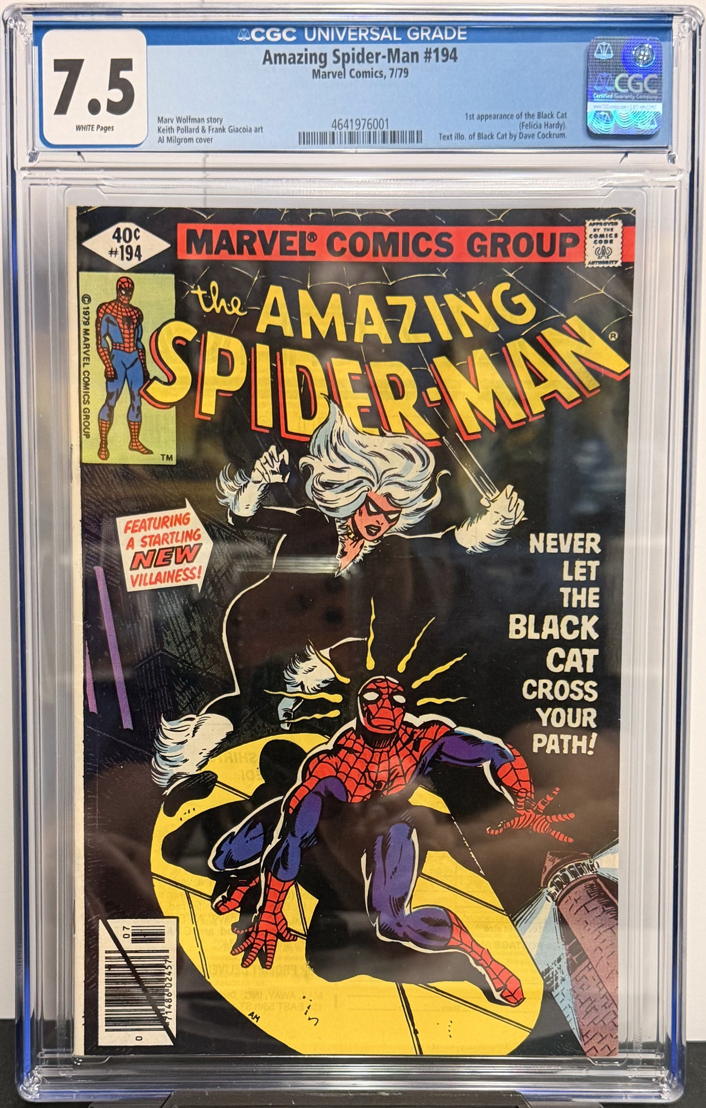 7.5 CGC Amazing Spider-Man #194 7/79 Key Issue