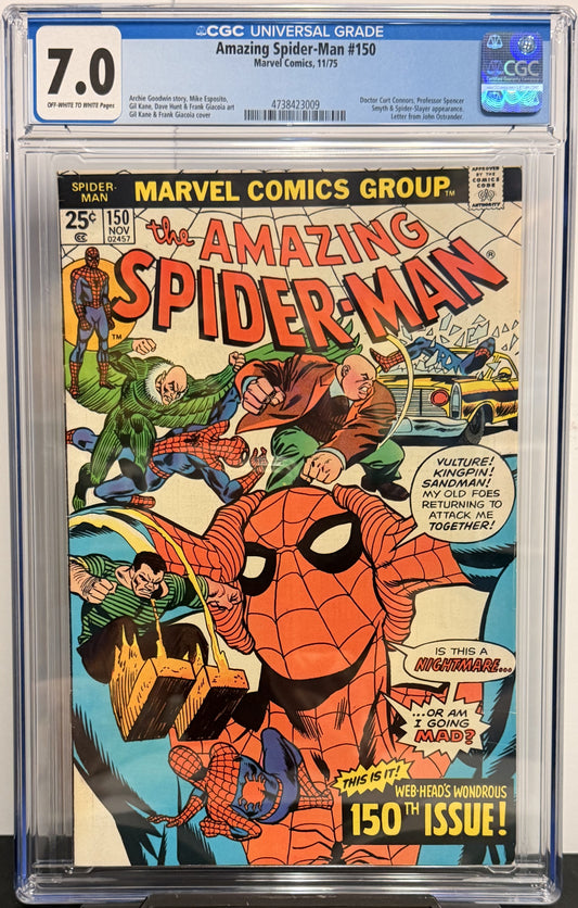7.0 CGC Amazing Spider-Man #150 11/75