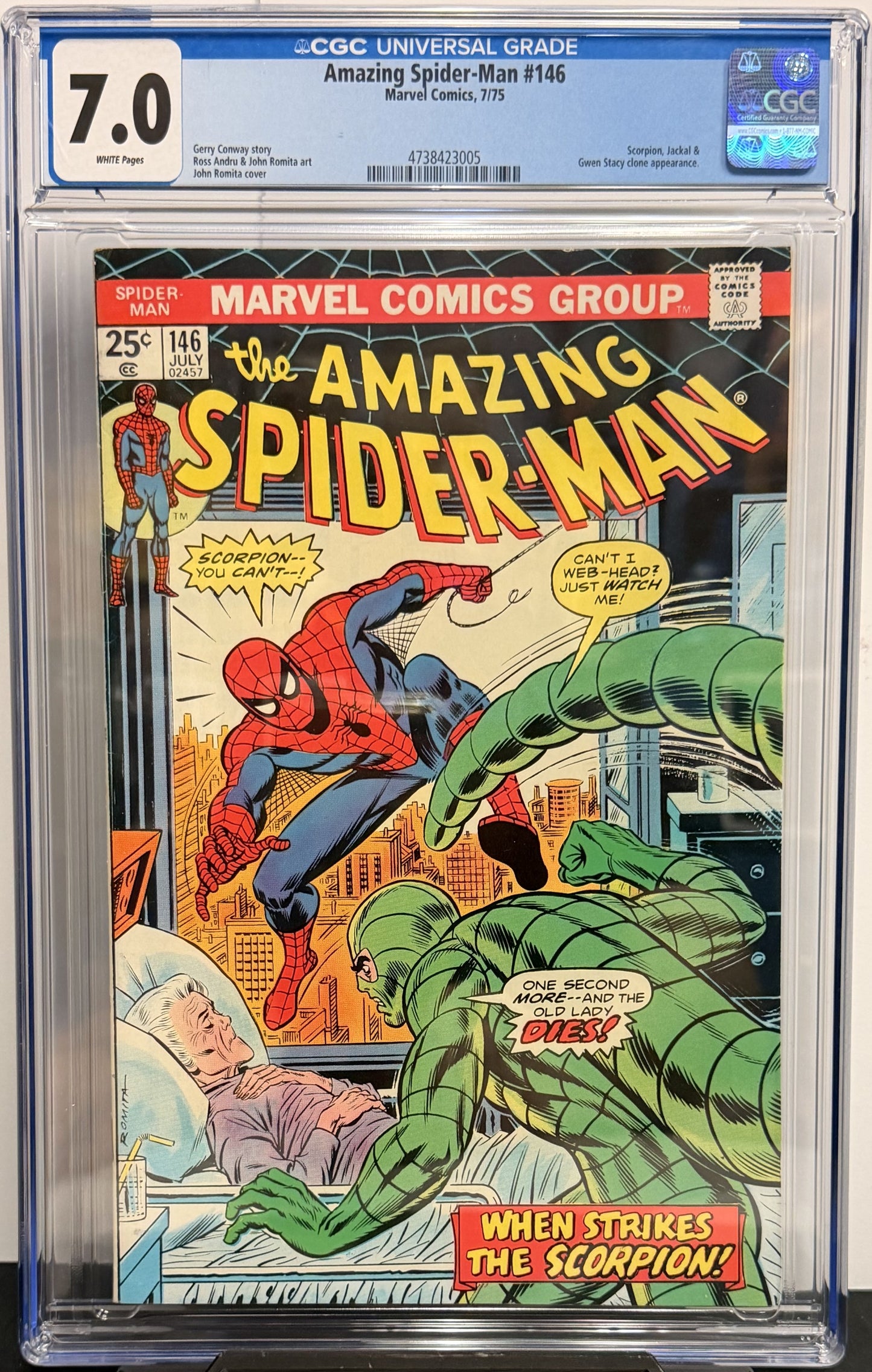 7.0 CGC Amazing Spider-Man #146 7/75
