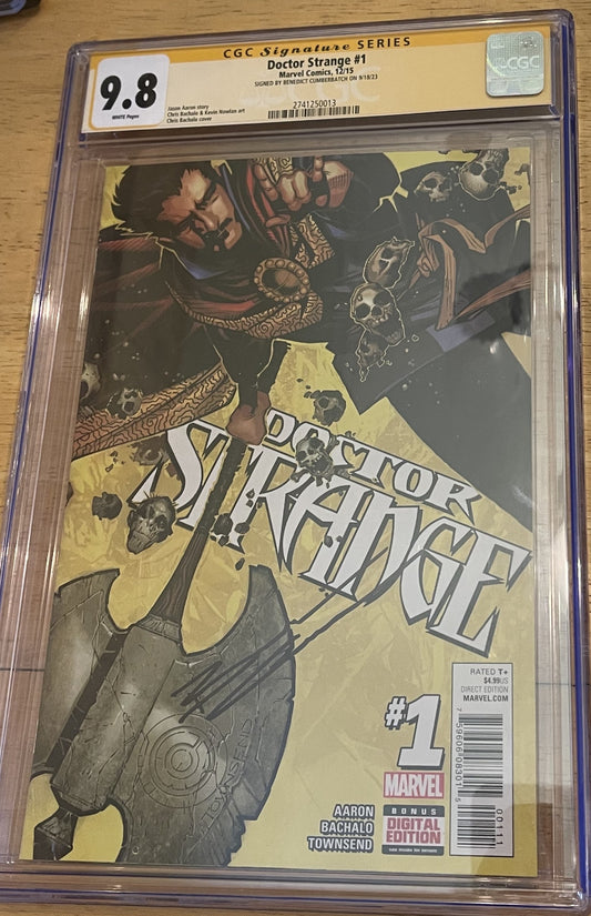 Doctor Strange #1 Signed CGC 9.8 Signature Series Signed by Benedict Cumberbatch