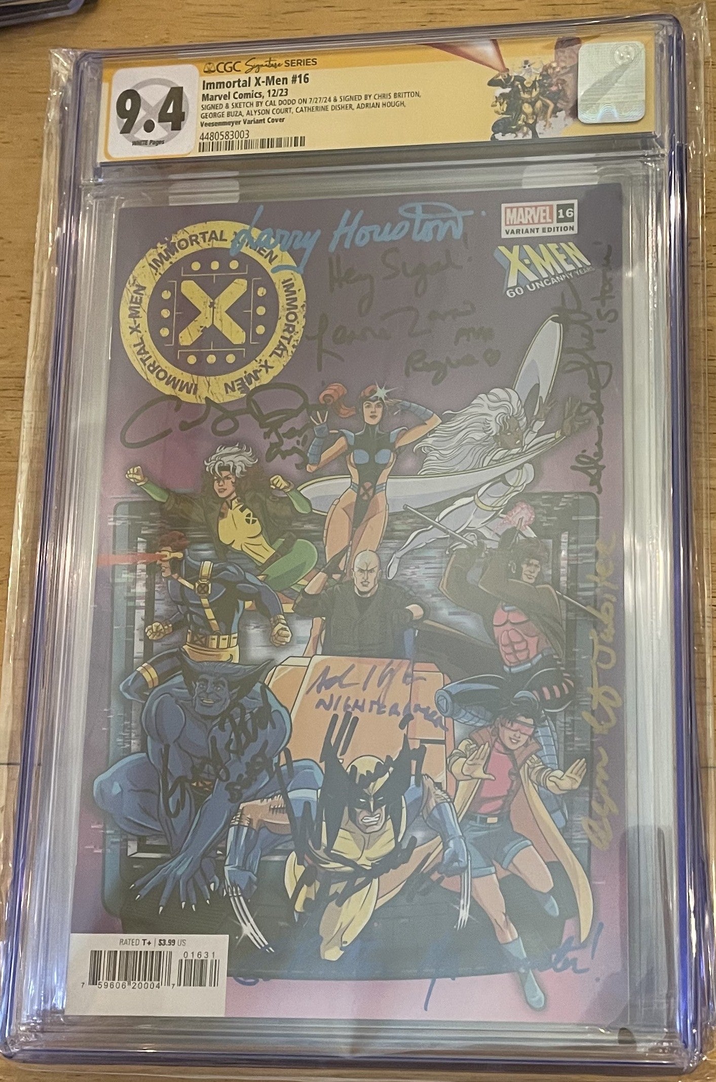 Immortal X-men 16 CGC Custom Label Signed by 9 Cast members