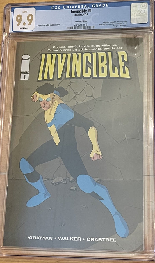 Invincible #1 Mexico Foil NYCC exclusive CGC 9.9