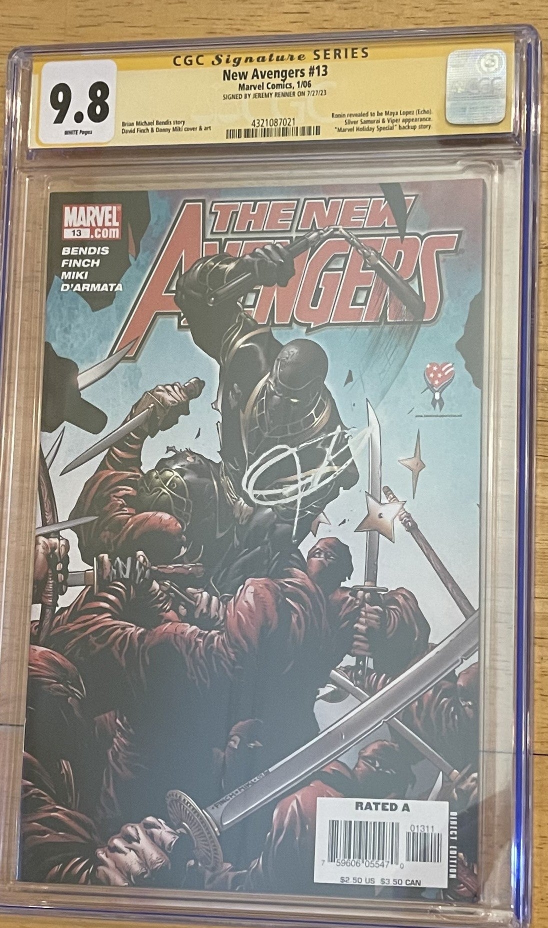 New Avengers #13 Signed by Jeremy Renner CGC 9.8