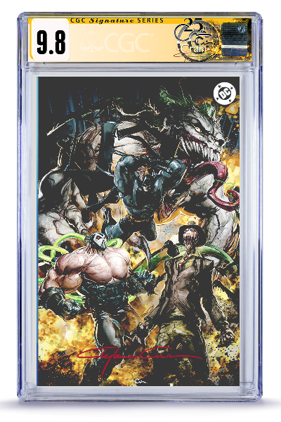 [Preorder] 9.8 Graded and Signed Absolute Batman #19, Clayton Crain Full Art [All Characters Var.]