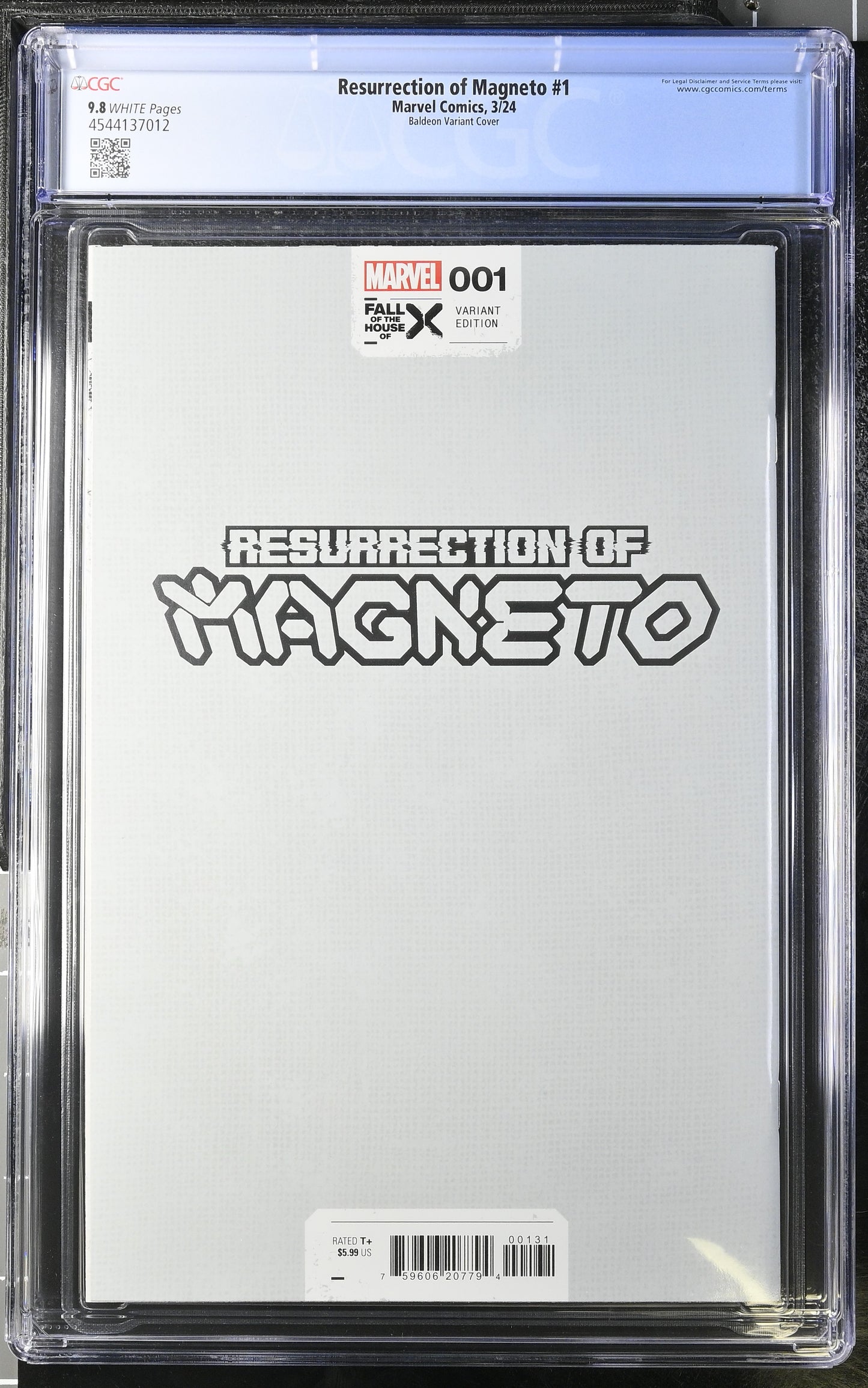 Resurrection of Magneto Foil Cover CGC 9.8