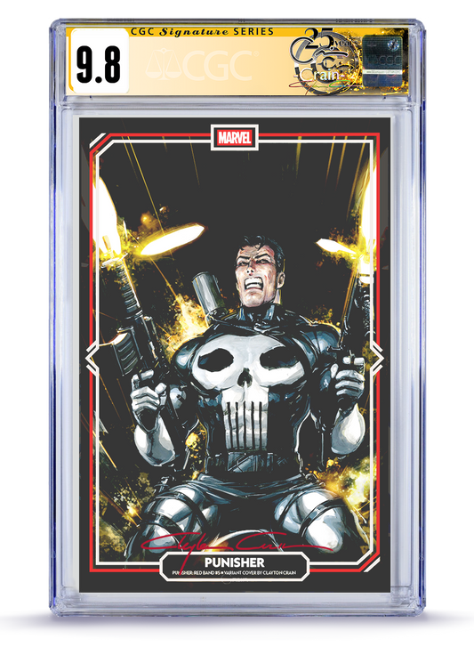 PREORDER: Punisher Red Band No. 5 Classic Signature 9.8 CGC Signature Series