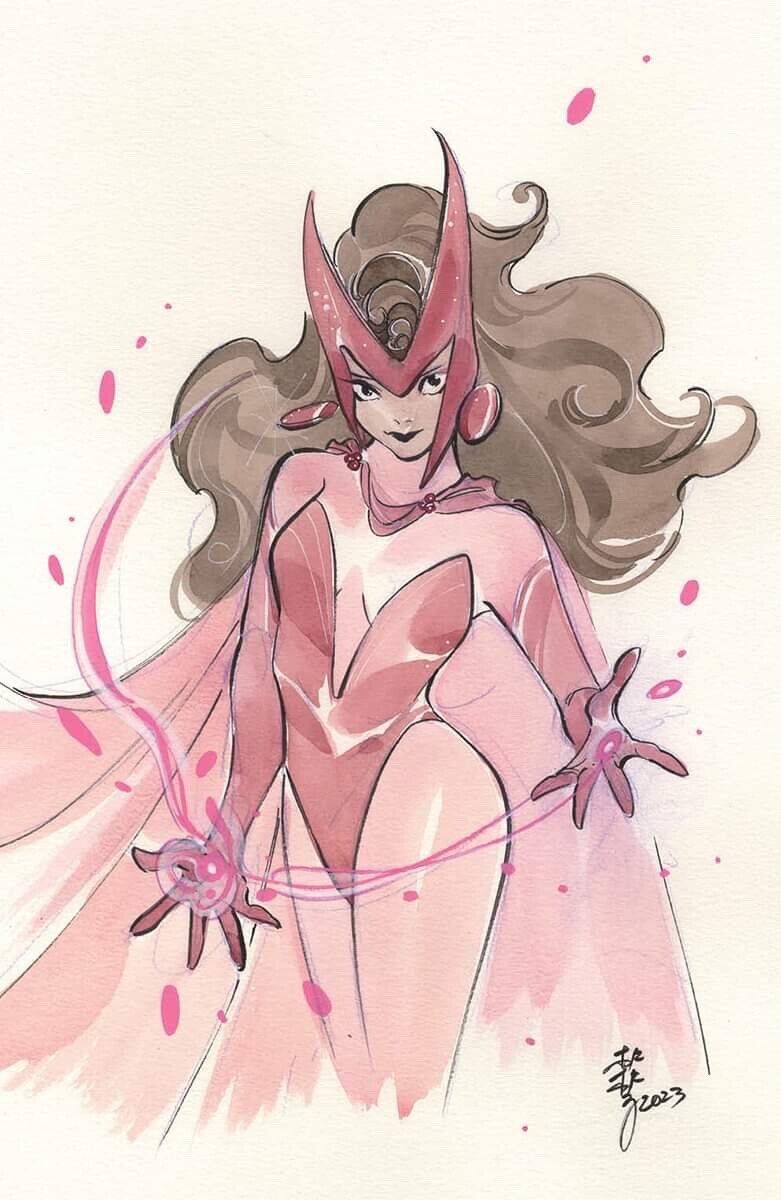 SCARLET WITCH  PEACH MOMOKO Virgin Sketch Variant