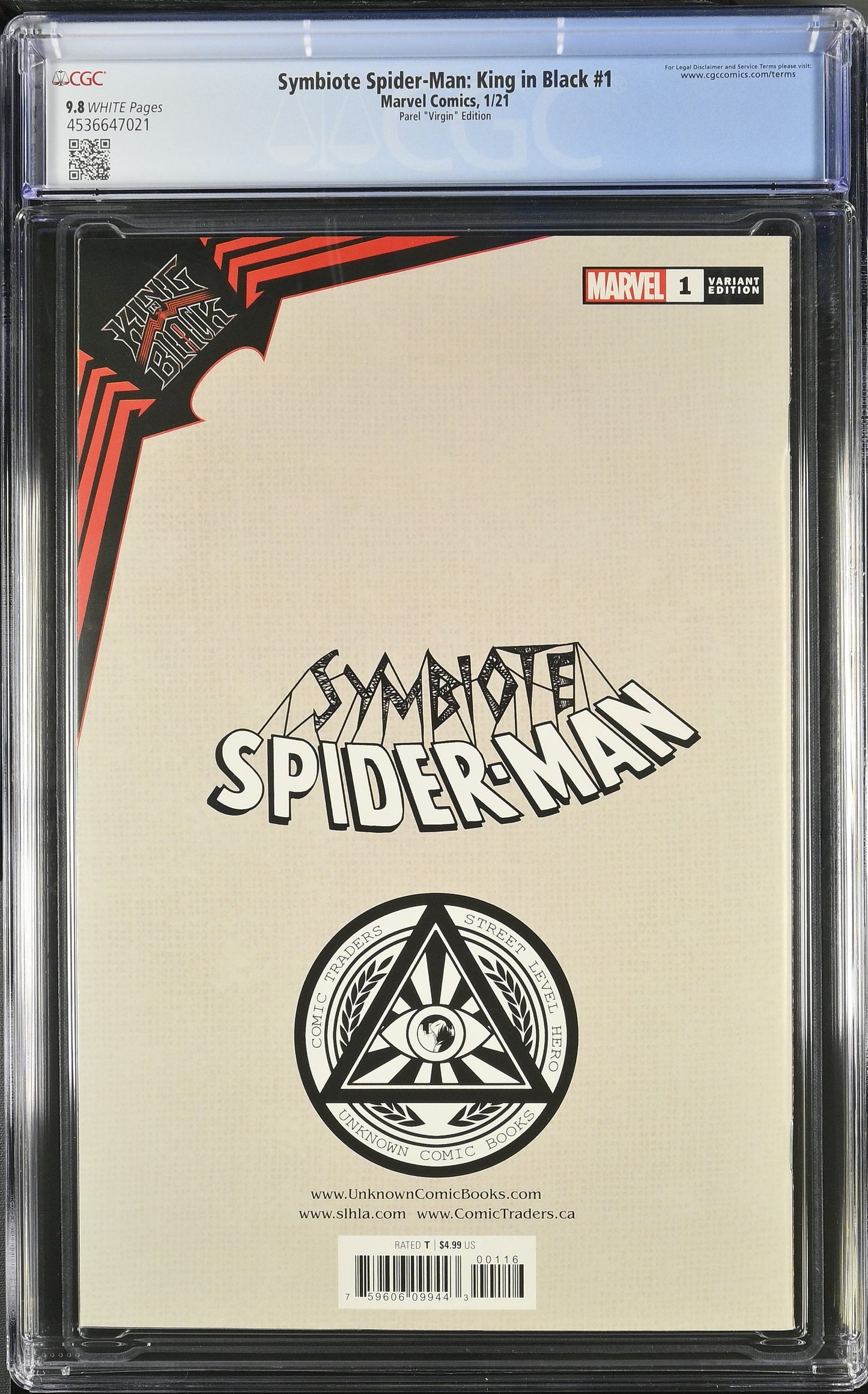 Symbiote Spider Man: King in Black #1  Virgin CGC 9.8