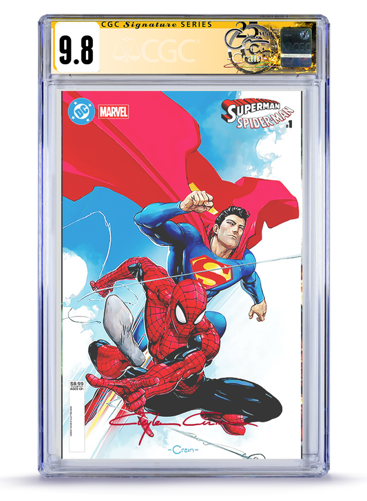 PREORDER:  CGC Signature Series Superman Spider-Man No. 1 Trade Dress Classic Signed