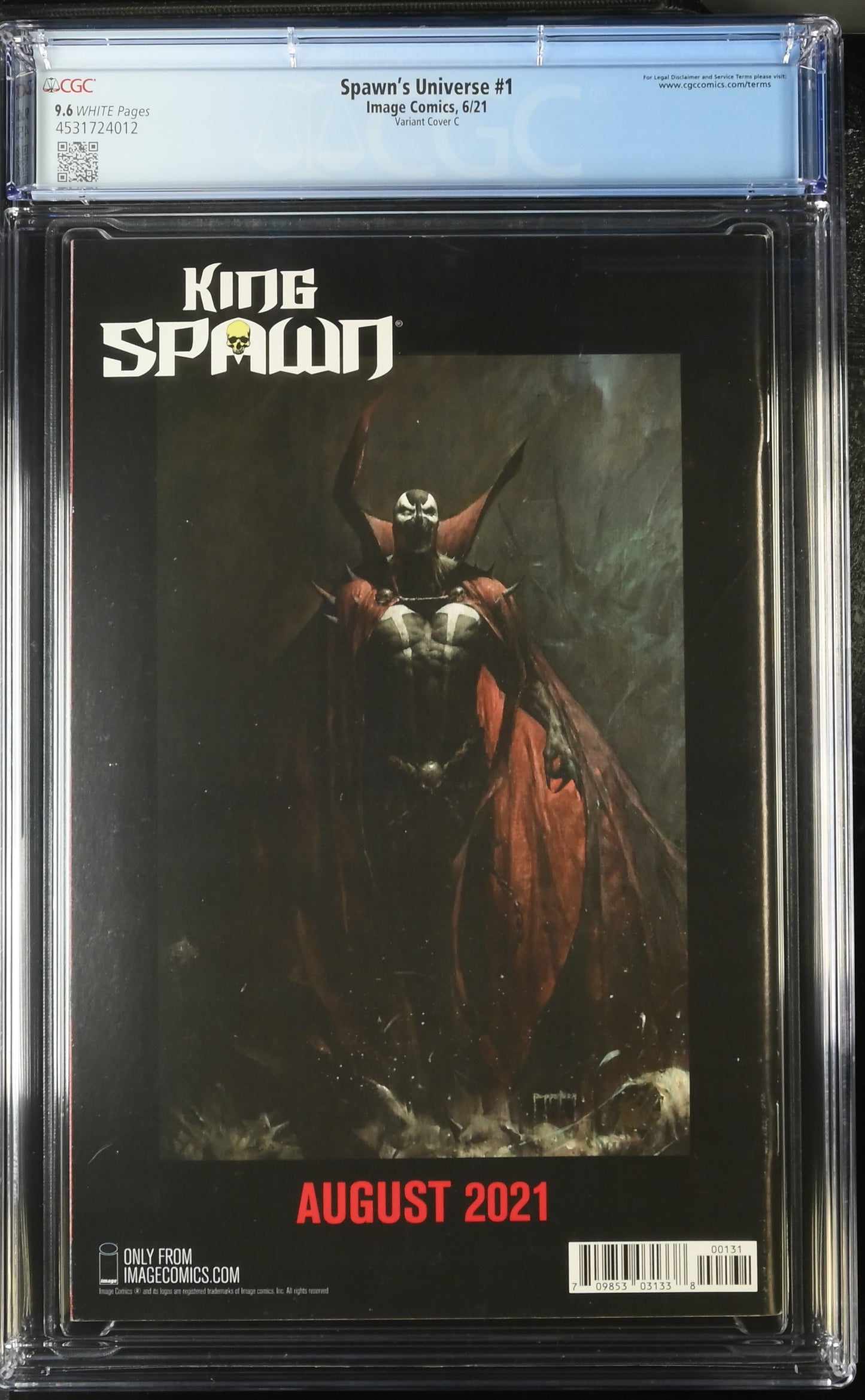 Spawn Universe #1 CGC 9.6 J Scott Campbell Portada