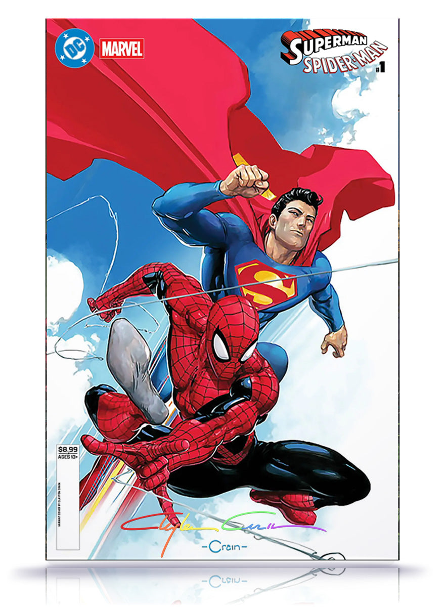 PREORDER:  Superman Spider-Man No. 1 Trade Dress Infinity (3+Colors) Signed w/COA