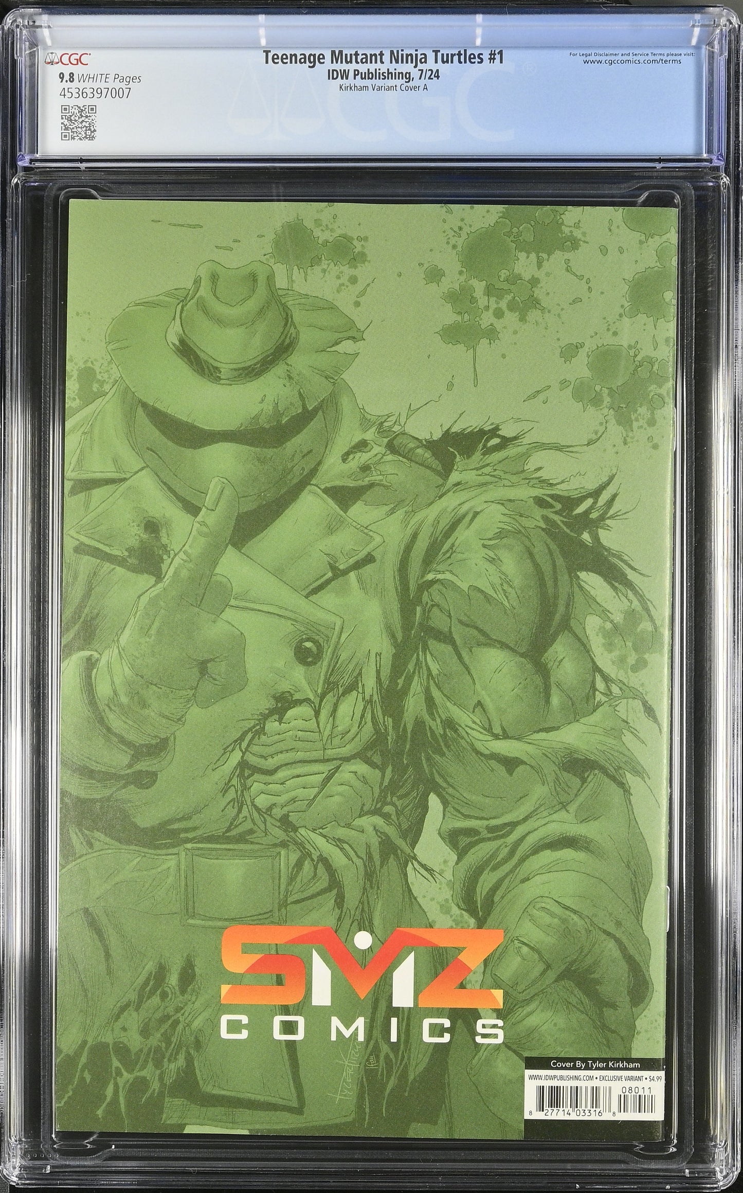 TMNT #1 Tyler Kirkham Battle Damaged CGC 9.8 #1