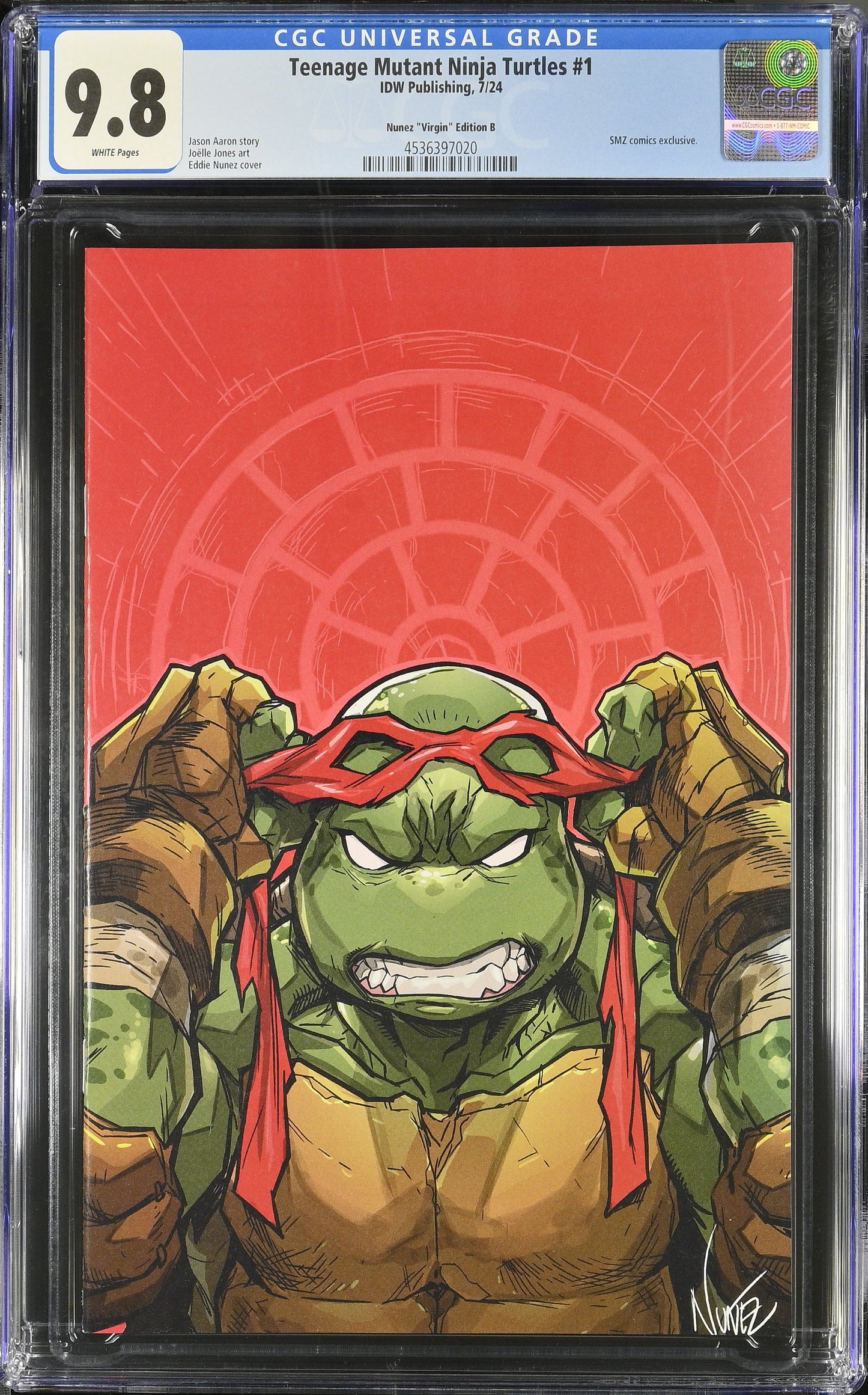 TMNT #1 Nunnez Virgin Cover CGC 9.8