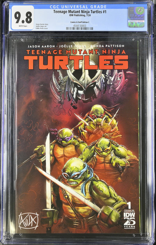 TMNT #1 Short print Limited Exclusive CGC 9.8