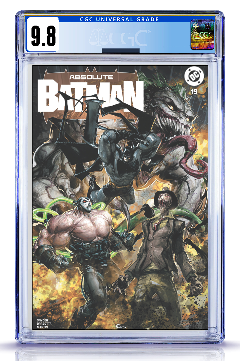[Preorder] 9.8 Graded Absolute Batman #19, Clayton Crain Trade [All Characters Var.]