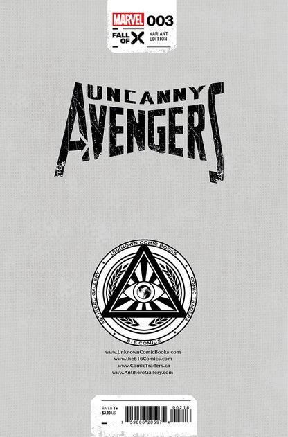[2 Pack] Uncanny Avengers #3 [Fall] Unknown Comics Ejikure Exclusive Var (10/25/2023)