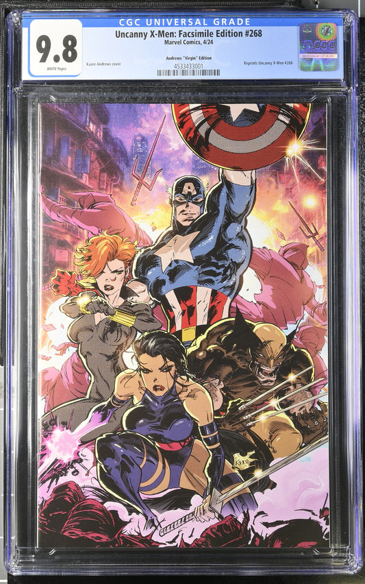 Uncanny X-men 268 Kaare Andrews Virgin edition CGC 9.8