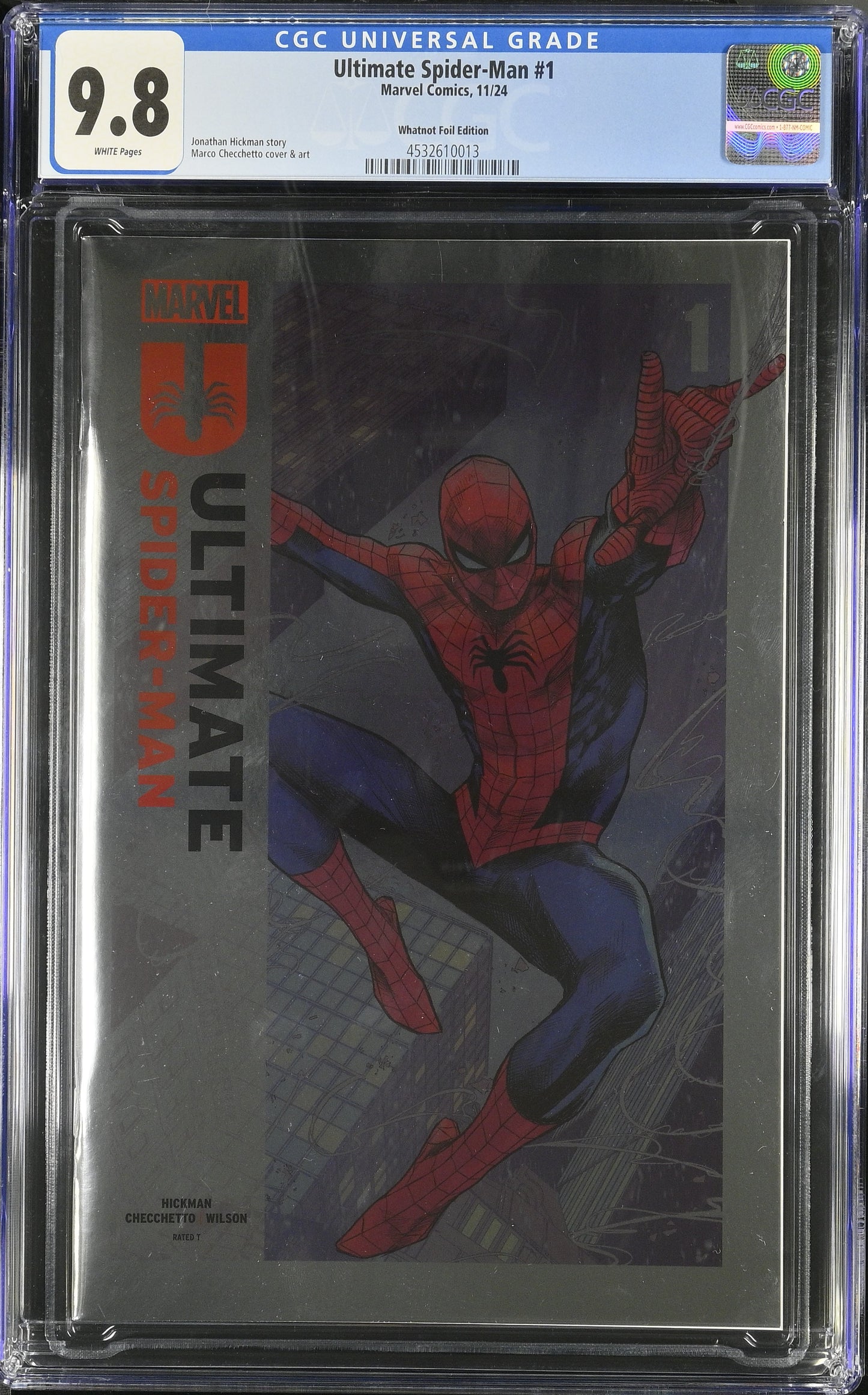 Ultimate Spider Man #1 Whatnot Lámina estándar CGC 9.8