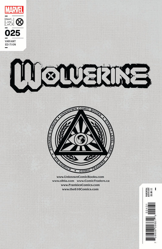 Wolverine #25 [Axe] Unknown Comics Scott Williams Exclusive Virgin Icon Var (10/12/2022)