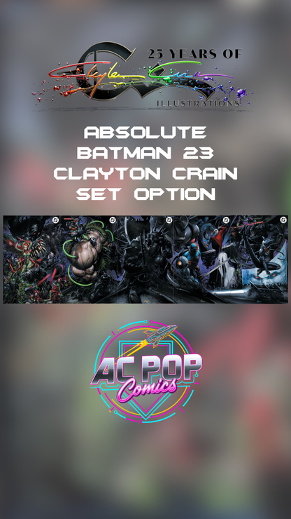 Absolute Batman #23 Clayton Crain All Connecting Covers Set