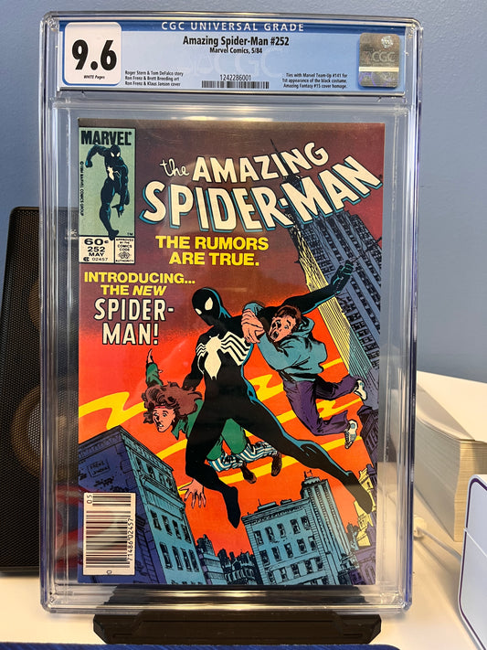 CGC Universal Grade 9.6 Amazing Spider-Man #252 5/84 1st Appearance of the Black Costume