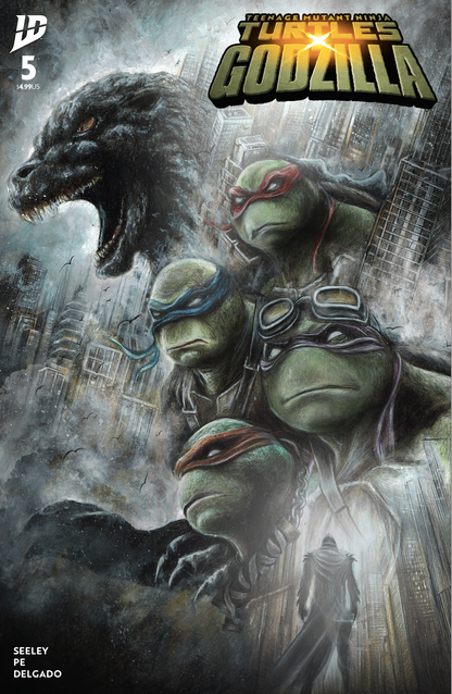 Teenage Mutant Ninja Turtles x Godzilla #5 Wil Shrike cover