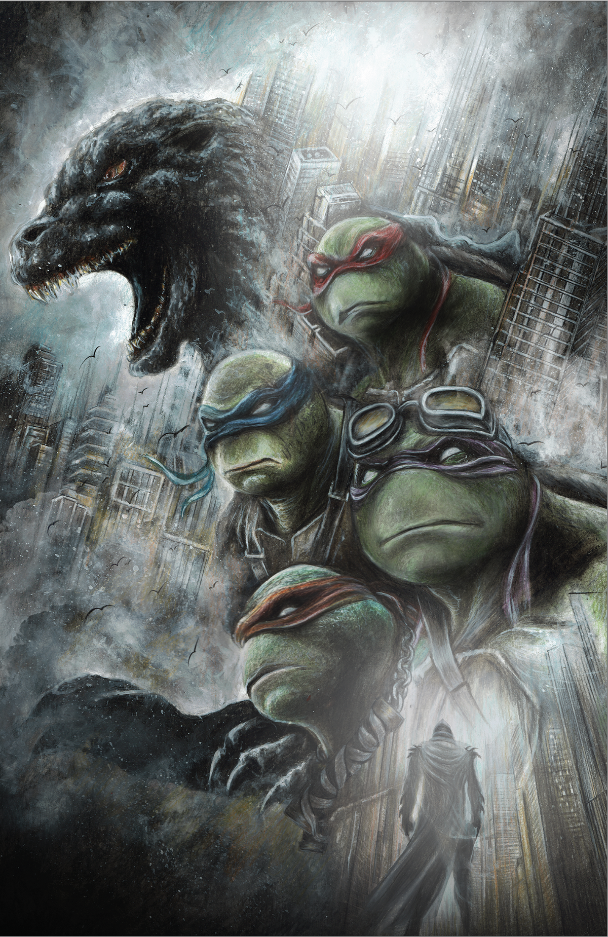 Teenage Mutant Ninja Turtles x Godzilla #5 Wil Shrike, image 2
