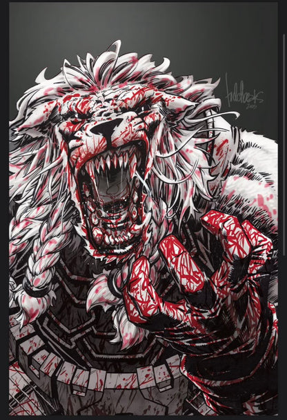 Battle Beast #1 Virgin Spot Foil AC Comics Exclusive