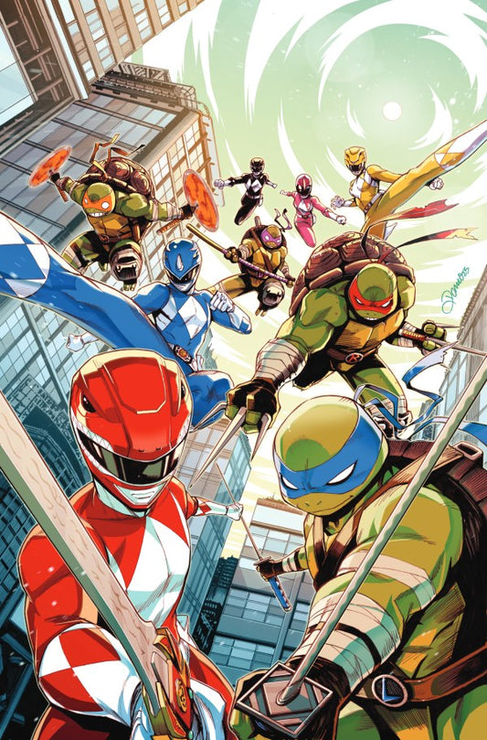 Mighty Morphin Power Rangers / Teenage Mutant Ninja Turtles III #1 (Cover E, Foil Var)