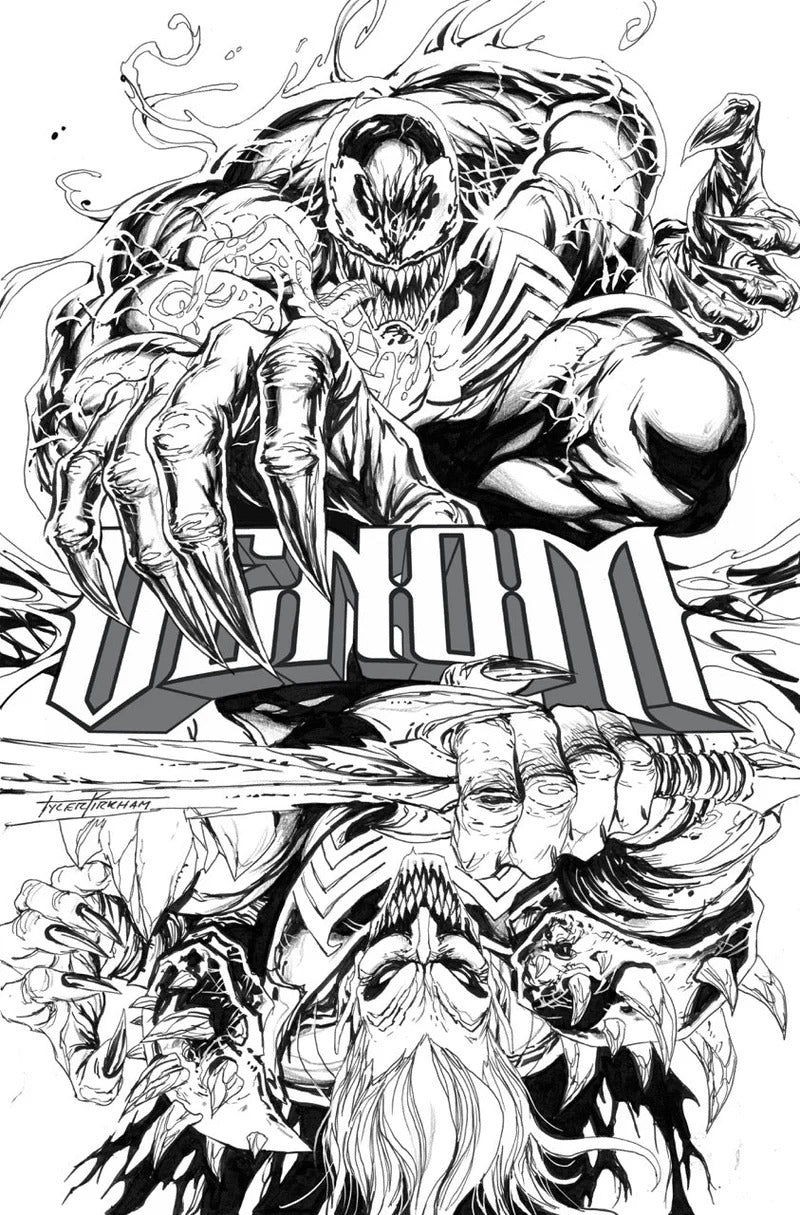Venom #250 Tyler Kirkham Black and White, AC Comics Exclusive [NYCC 2025]